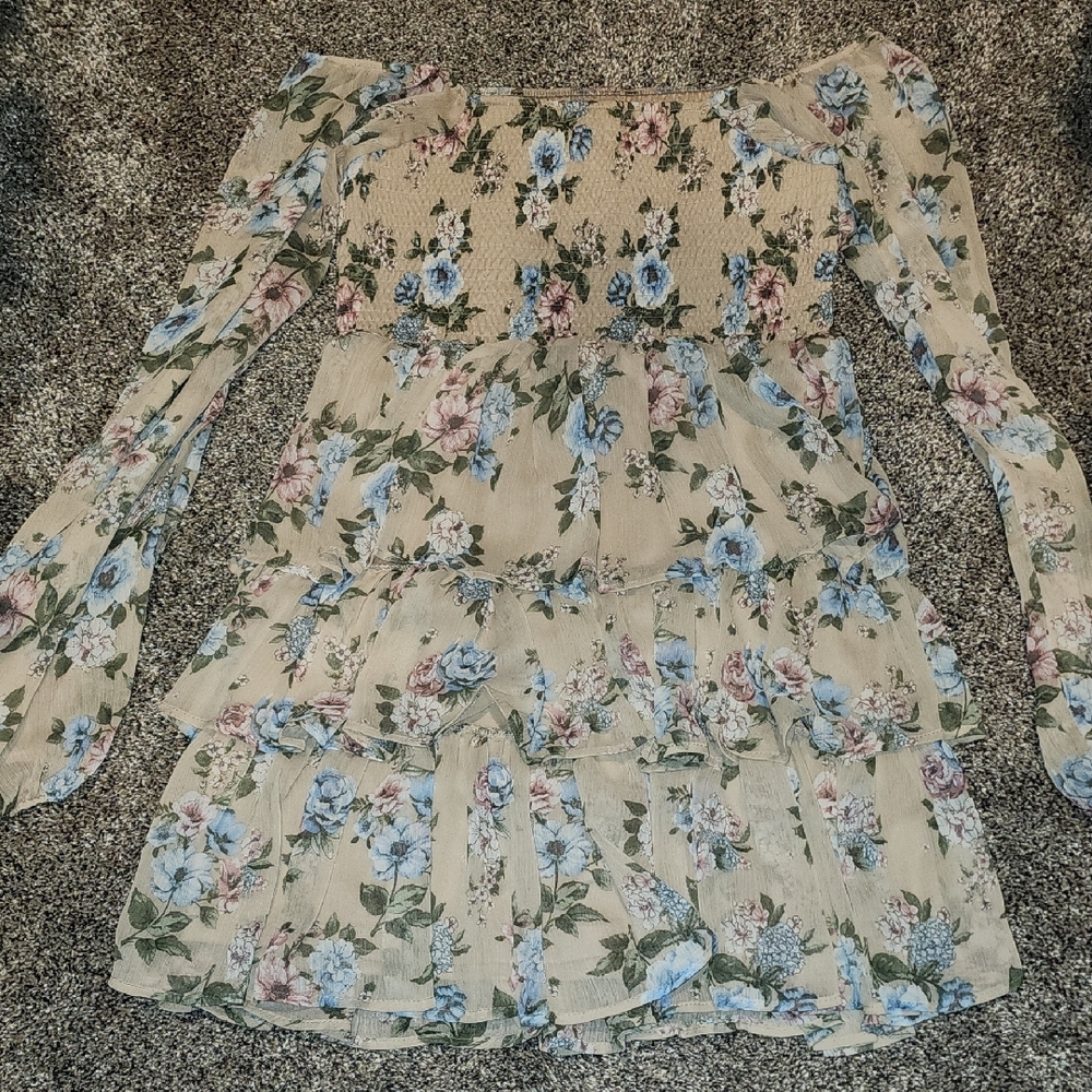 Floral Long Sleeve Dress